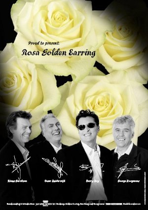 Golden Earring Rose poster, first roses presented April 11, 2006 at Zoetermeer Stadstheater